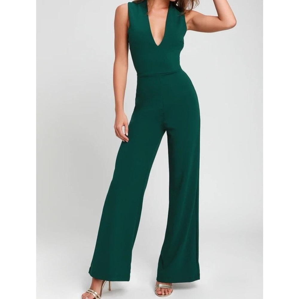 Lulu's Deep Teal Jumpsuit